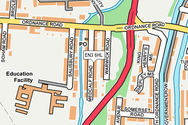 EN3 6HL map - OS OpenMap – Local (Ordnance Survey)