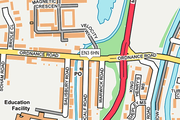 EN3 6HN map - OS OpenMap – Local (Ordnance Survey)