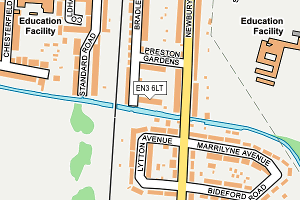 EN3 6LT map - OS OpenMap – Local (Ordnance Survey)