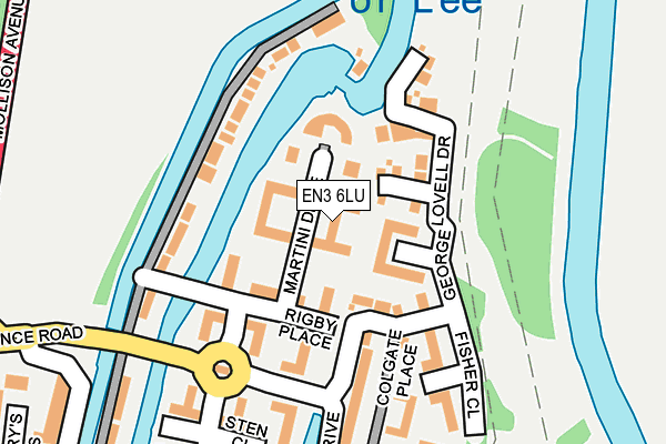 EN3 6LU map - OS OpenMap – Local (Ordnance Survey)