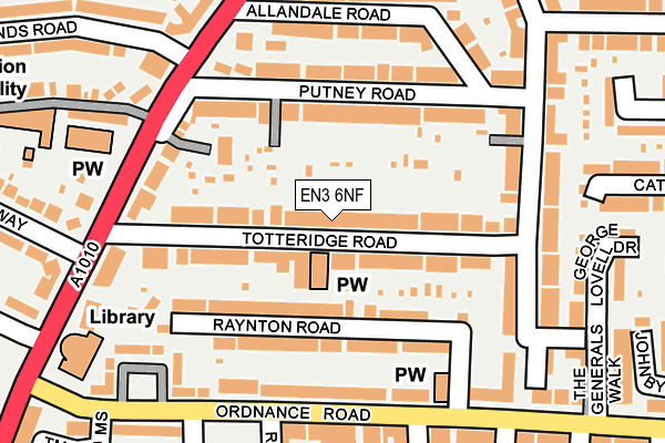 EN3 6NF map - OS OpenMap – Local (Ordnance Survey)