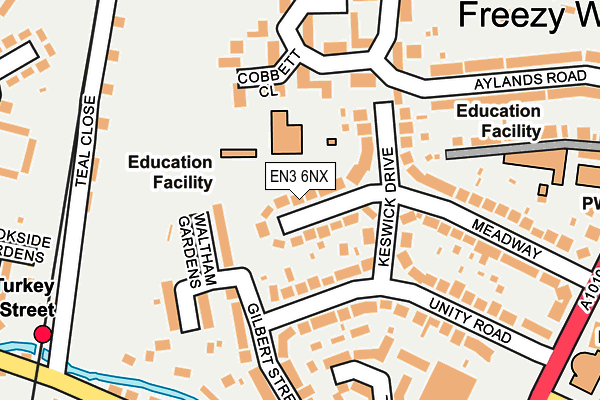 EN3 6NX map - OS OpenMap – Local (Ordnance Survey)