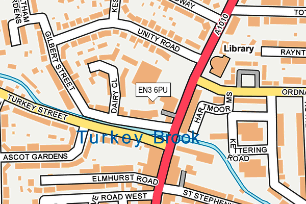 EN3 6PU map - OS OpenMap – Local (Ordnance Survey)