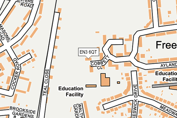 EN3 6QT map - OS OpenMap – Local (Ordnance Survey)