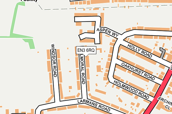 EN3 6RQ map - OS OpenMap – Local (Ordnance Survey)