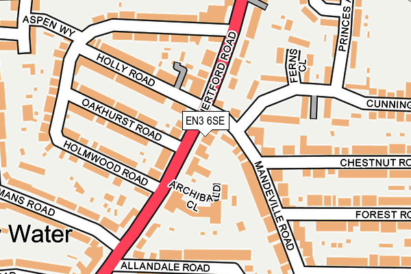 EN3 6SE map - OS OpenMap – Local (Ordnance Survey)