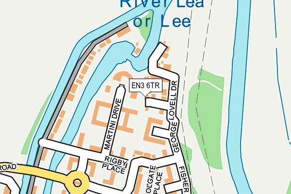 EN3 6TR map - OS OpenMap – Local (Ordnance Survey)