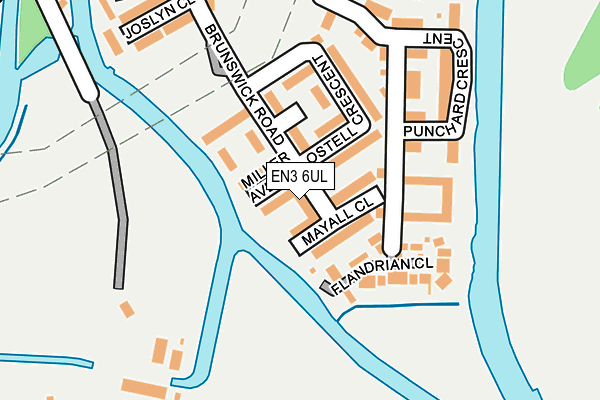EN3 6UL map - OS OpenMap – Local (Ordnance Survey)