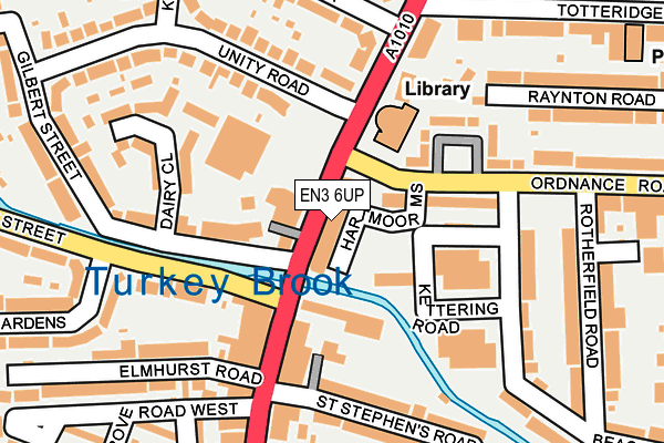 EN3 6UP map - OS OpenMap – Local (Ordnance Survey)