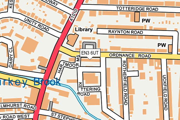 EN3 6UT map - OS OpenMap – Local (Ordnance Survey)