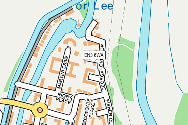 EN3 6WA map - OS OpenMap – Local (Ordnance Survey)