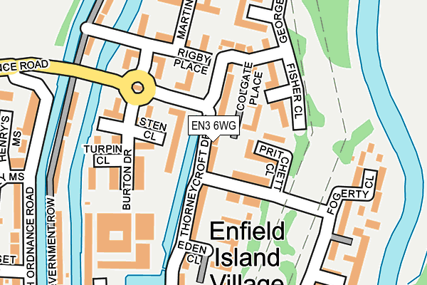 EN3 6WG map - OS OpenMap – Local (Ordnance Survey)