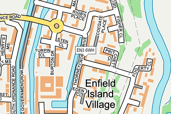EN3 6WH map - OS OpenMap – Local (Ordnance Survey)