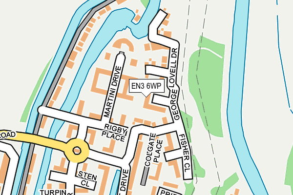 EN3 6WP map - OS OpenMap – Local (Ordnance Survey)