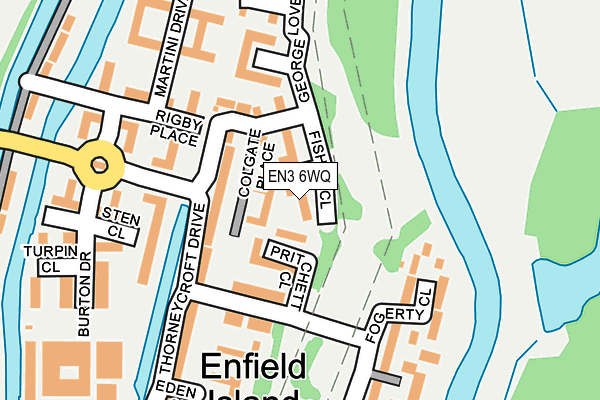 EN3 6WQ map - OS OpenMap – Local (Ordnance Survey)