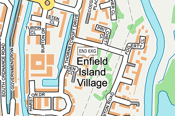EN3 6XG map - OS OpenMap – Local (Ordnance Survey)