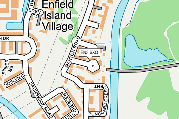 EN3 6XQ map - OS OpenMap – Local (Ordnance Survey)
