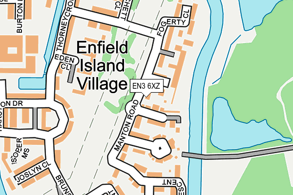 EN3 6XZ map - OS OpenMap – Local (Ordnance Survey)