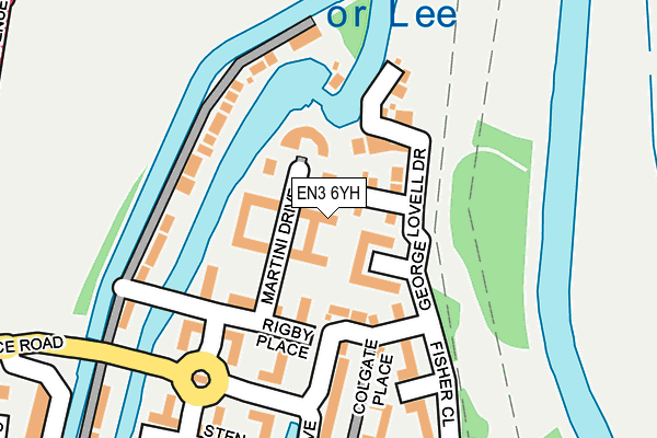 EN3 6YH map - OS OpenMap – Local (Ordnance Survey)
