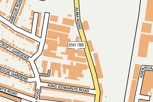 EN3 7BB map - OS OpenMap – Local (Ordnance Survey)