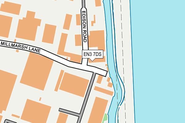 EN3 7DS map - OS OpenMap – Local (Ordnance Survey)