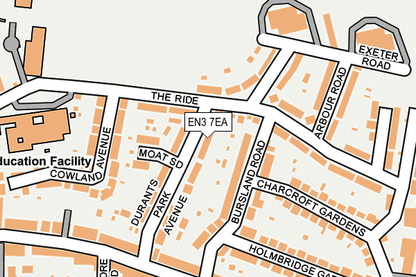 EN3 7EA map - OS OpenMap – Local (Ordnance Survey)