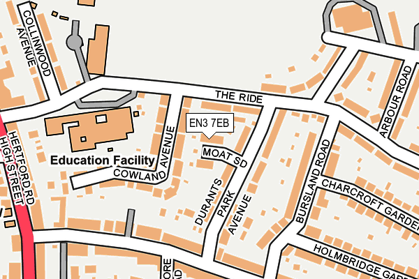 EN3 7EB map - OS OpenMap – Local (Ordnance Survey)