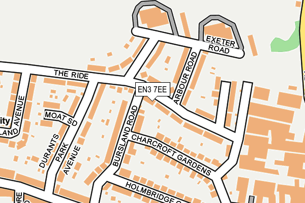 EN3 7EE map - OS OpenMap – Local (Ordnance Survey)