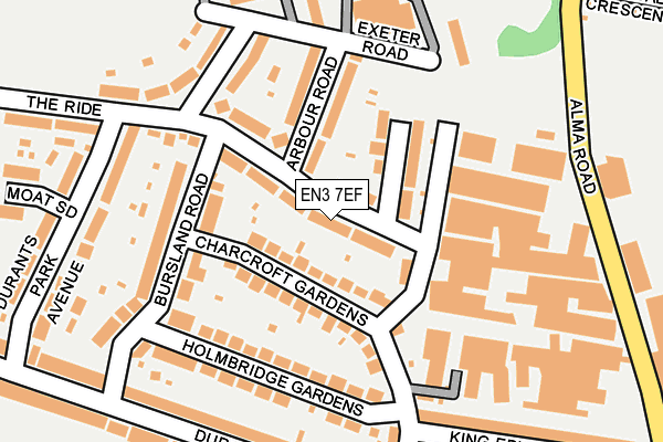 EN3 7EF map - OS OpenMap – Local (Ordnance Survey)