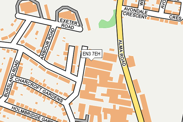 EN3 7EH map - OS OpenMap – Local (Ordnance Survey)