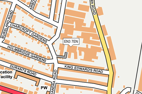 EN3 7EN map - OS OpenMap – Local (Ordnance Survey)