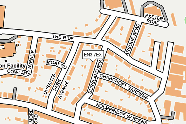 EN3 7EX map - OS OpenMap – Local (Ordnance Survey)