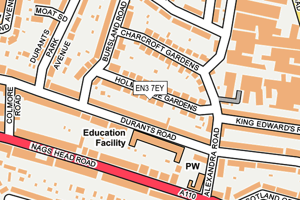 EN3 7EY map - OS OpenMap – Local (Ordnance Survey)