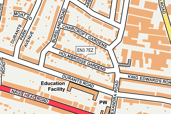 EN3 7EZ map - OS OpenMap – Local (Ordnance Survey)