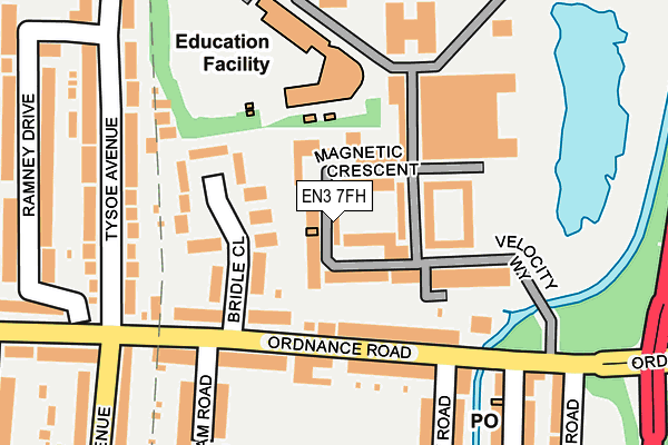 EN3 7FH map - OS OpenMap – Local (Ordnance Survey)
