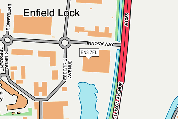 EN3 7FL map - OS OpenMap – Local (Ordnance Survey)