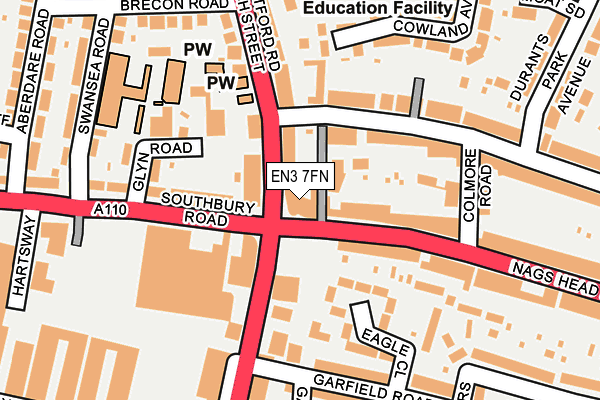EN3 7FN map - OS OpenMap – Local (Ordnance Survey)