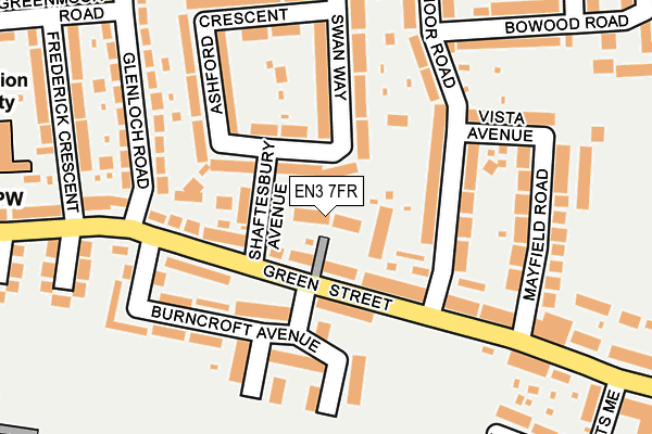 EN3 7FR map - OS OpenMap – Local (Ordnance Survey)