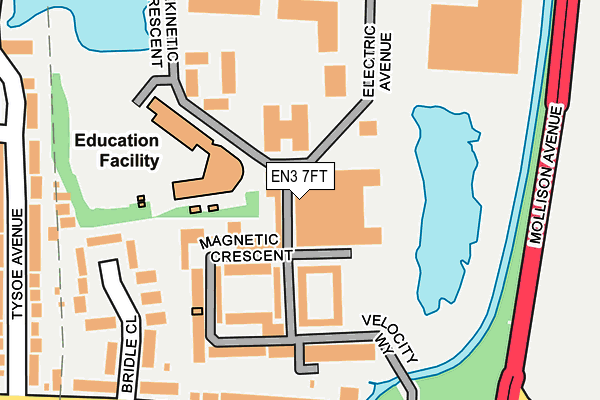 EN3 7FT map - OS OpenMap – Local (Ordnance Survey)