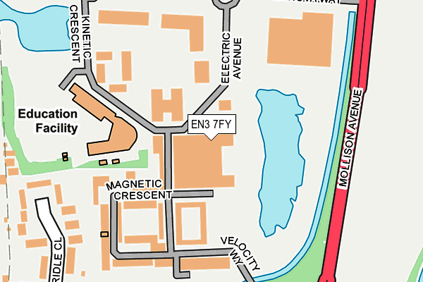 EN3 7FY map - OS OpenMap – Local (Ordnance Survey)