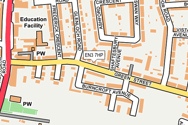 EN3 7HP map - OS OpenMap – Local (Ordnance Survey)