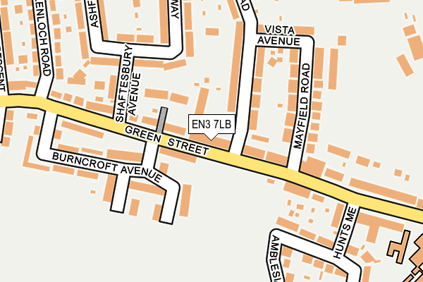 EN3 7LB map - OS OpenMap – Local (Ordnance Survey)