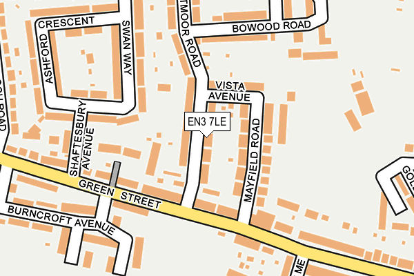 EN3 7LE map - OS OpenMap – Local (Ordnance Survey)