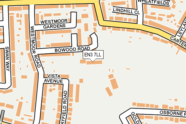 EN3 7LL map - OS OpenMap – Local (Ordnance Survey)