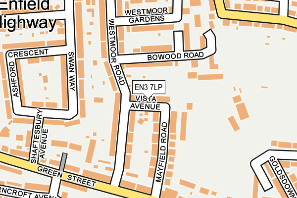 EN3 7LP map - OS OpenMap – Local (Ordnance Survey)
