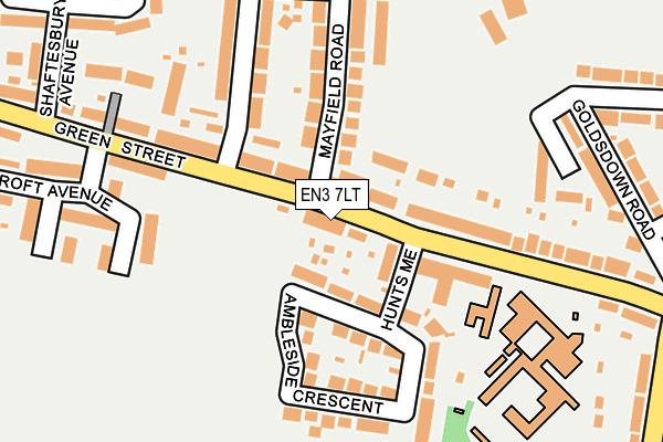 EN3 7LT map - OS OpenMap – Local (Ordnance Survey)