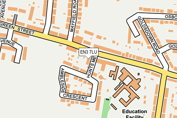 EN3 7LU map - OS OpenMap – Local (Ordnance Survey)