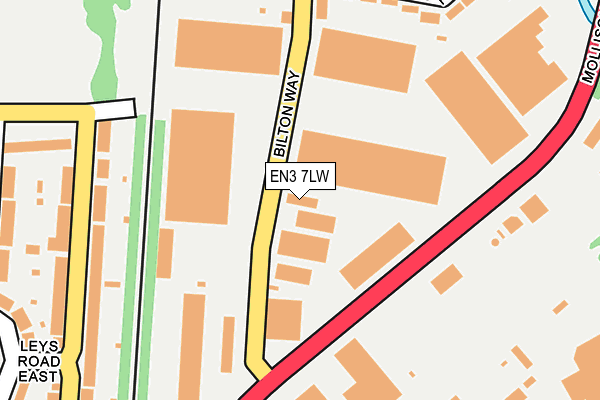 EN3 7LW map - OS OpenMap – Local (Ordnance Survey)