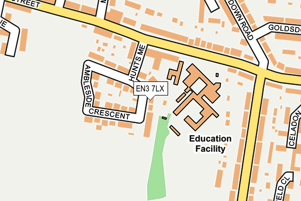 EN3 7LX map - OS OpenMap – Local (Ordnance Survey)