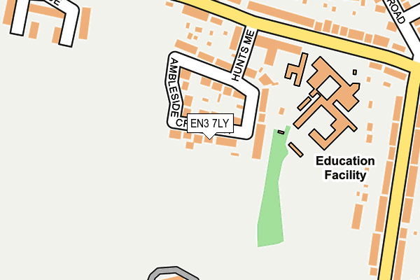 EN3 7LY map - OS OpenMap – Local (Ordnance Survey)
